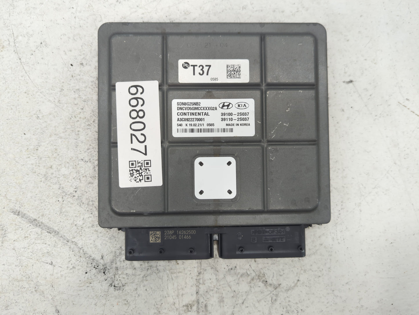 2021 Hyundai Sonata PCM Engine Control Computer ECU ECM PCU OEM P/N:39110-2S037 39100-2S037 Fits OEM Used Auto Parts - Oemus
