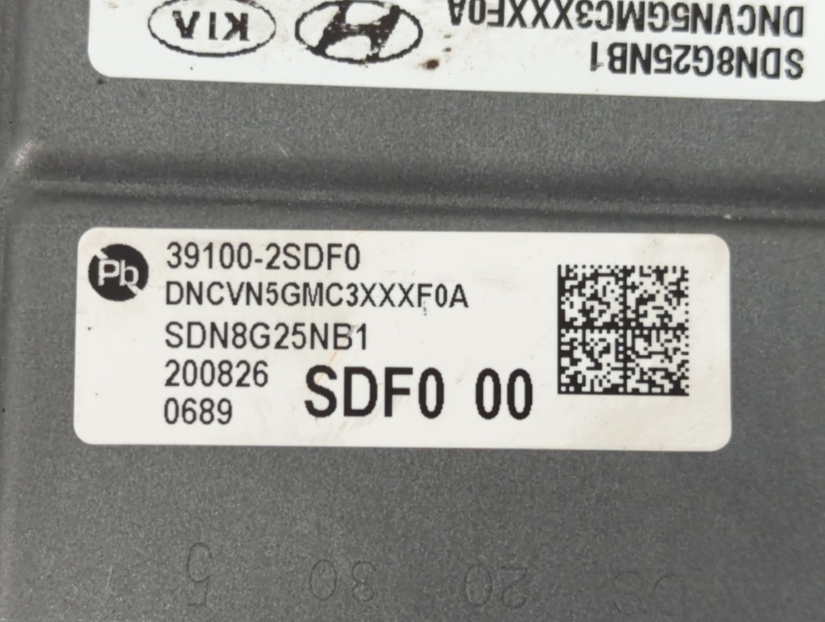 2020-2021 Hyundai Sonata PCM Engine Control Computer ECU ECM PCU OEM P/N:39104-2SDF0 39100-2SDF0 Fits 2020 2021 OEM Used Aut