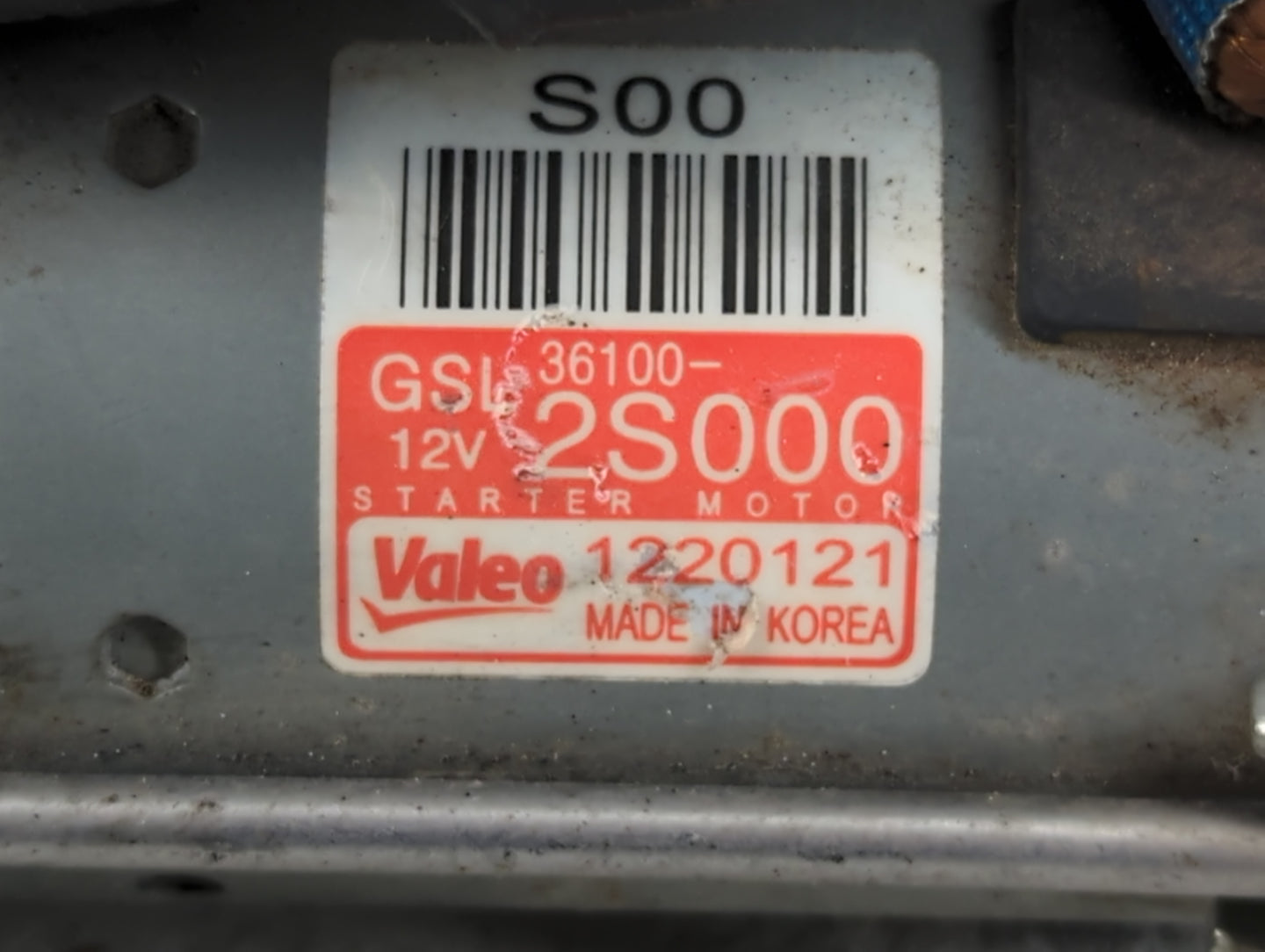 2020-2023 Hyundai Sonata Car Starter Motor Solenoid OEM P/N:1220121 36100-2S000 Fits Fits 2020 2021 2022 2023 OEM Used Auto 