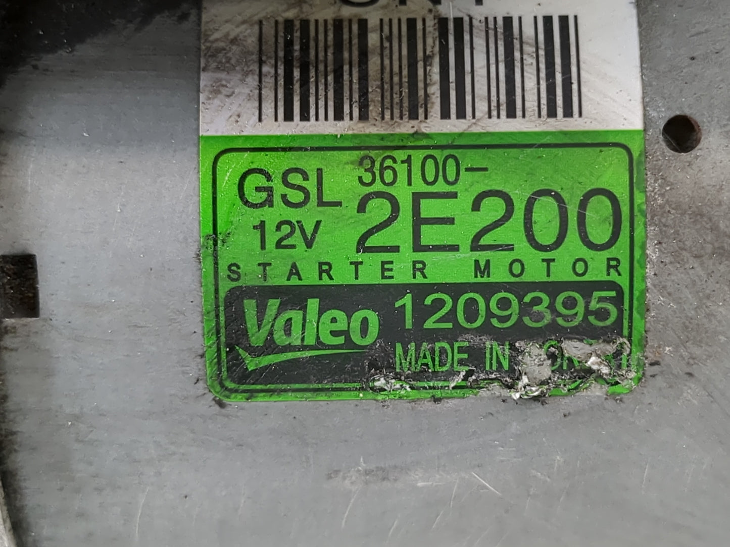 2016-2021 Hyundai Tucson Car Starter Motor Solenoid OEM P/N:1209395 36100-2E200 Fits OEM Used Auto Parts - Oemusedautoparts1