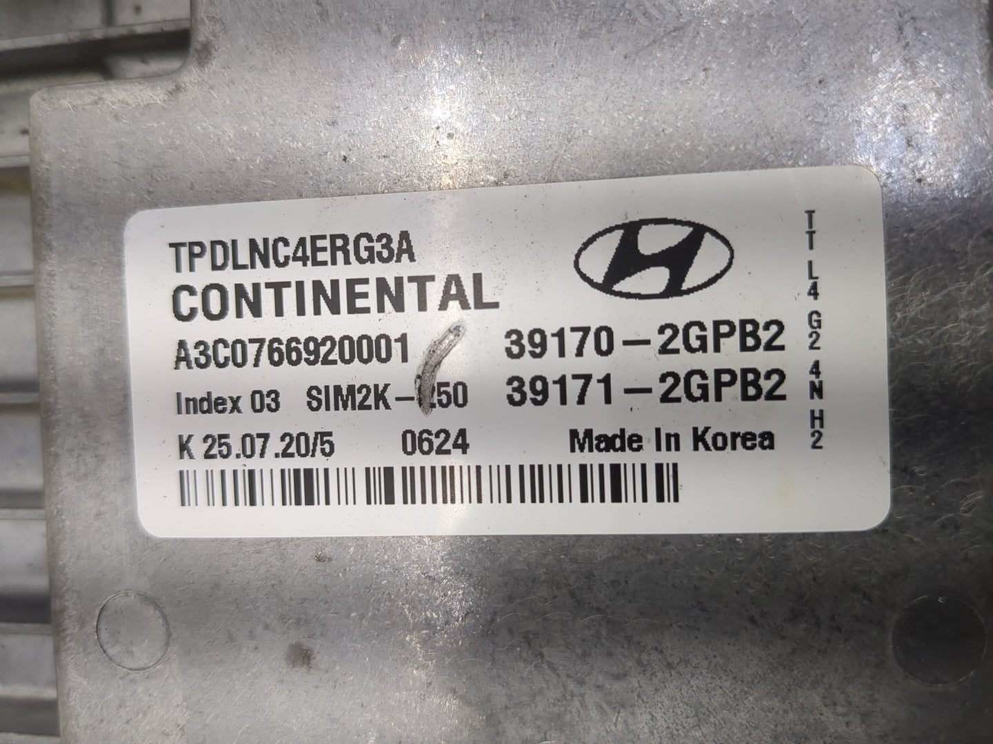 2019-2021 Hyundai Tucson PCM Engine Control Computer ECU ECM PCU OEM P/N:39170-2GPB2 39171-2GPB2 Fits Fits 2019 2020 2021 OE