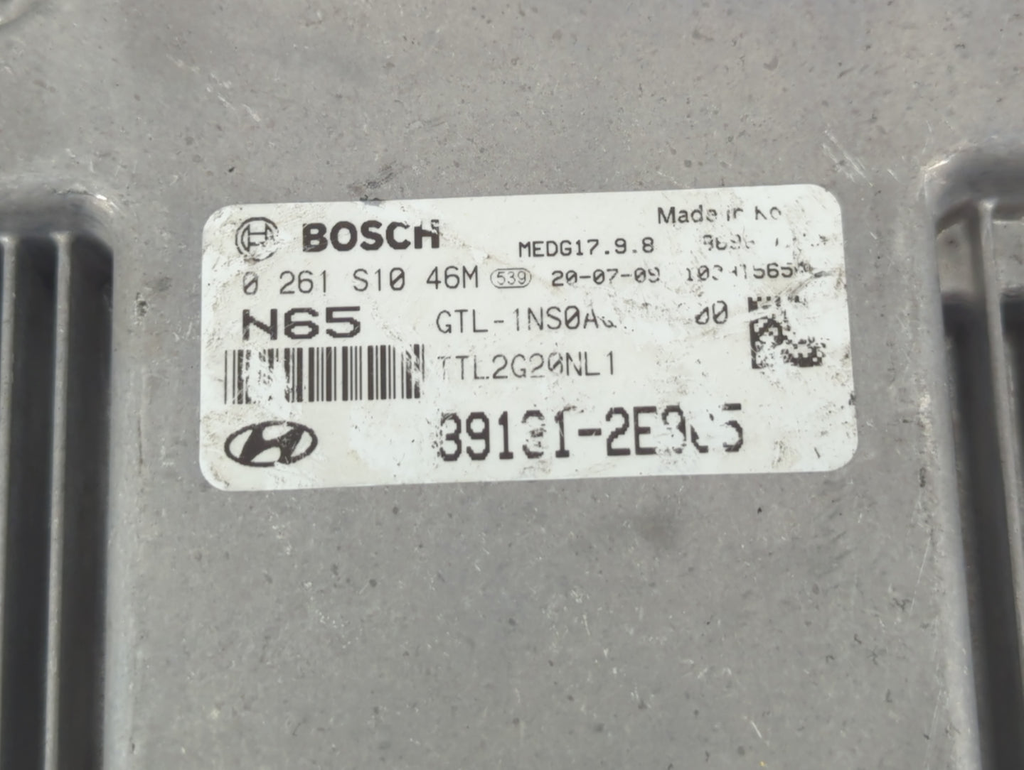 2019-2021 Hyundai Tucson PCM Engine Control Computer ECU ECM PCU OEM P/N:39131-2E805 Fits Fits 2019 2020 2021 OEM Used Auto 