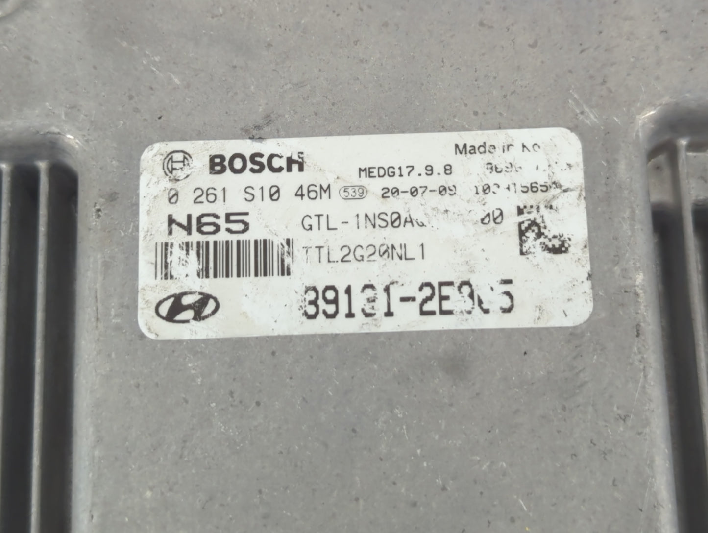 2019-2021 Hyundai Tucson PCM Engine Control Computer ECU ECM PCU OEM P/N:39131-2E805 Fits Fits 2019 2020 2021 OEM Used Auto 