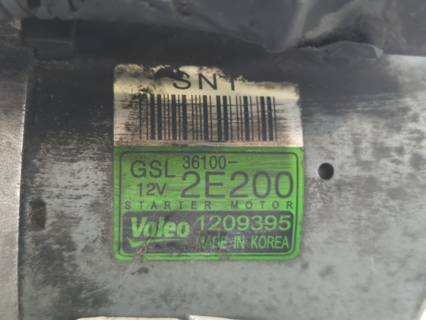 2016-2021 Hyundai Tucson Car Starter Motor Solenoid OEM P/N:1209395 36100-2E200 Fits OEM Used Auto Parts - Oemusedautoparts1