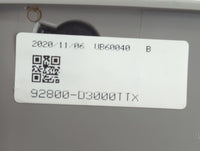 2021 Hyundai Tucson Overhead Roof Console - Oemusedautoparts1.com