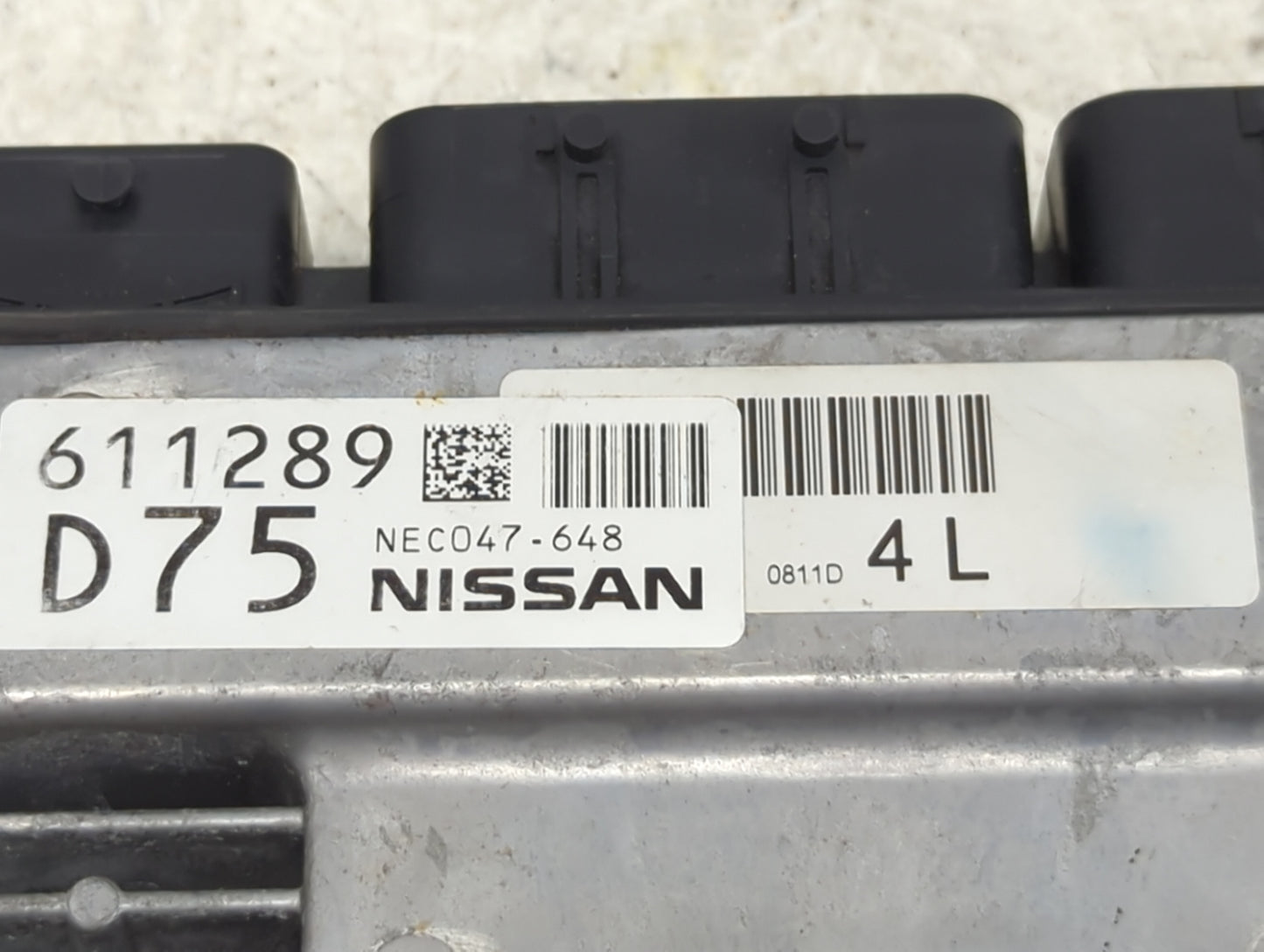 2021 Infiniti Q50 PCM Engine Control Computer ECU ECM PCU OEM P/N:NEC047-648 Fits OEM Used Auto Parts - Oemusedautoparts1.co