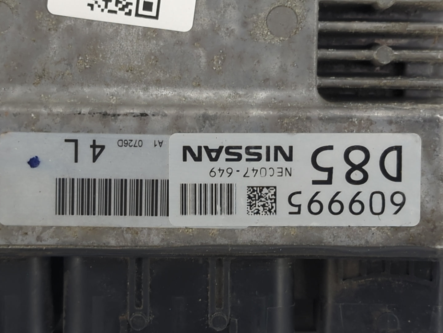 2021 Infiniti Q50 PCM Engine Control Computer ECU ECM PCU OEM P/N:NEC047-649 Fits OEM Used Auto Parts - Oemusedautoparts1.co