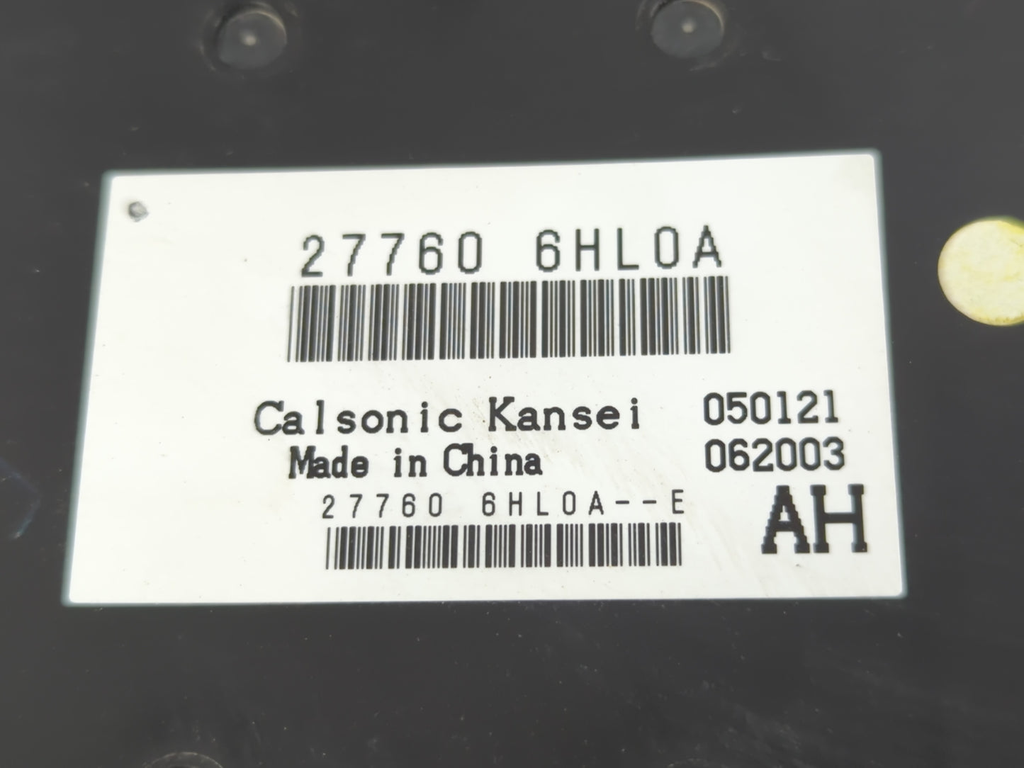 2020 Infiniti Q50 Radio AM FM Cd Player Receiver Replacement P/N:27760 6HL0A Fits Fits 2019 OEM Used Auto Parts - Oemusedaut