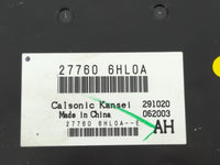 2019-2020 Infiniti Q60 Temperature Control Module 27760 6hl0a - Oemusedautoparts1.com