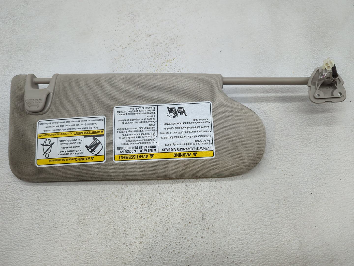 2021 Infiniti Qx50 Sun Visor Shade Replacement Driver Left Mirror Fits OEM Used Auto Parts - Oemusedautoparts1.com