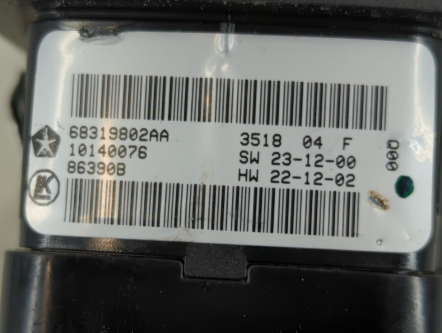 2017-2022 Jeep Cherokee Master Power Window Switch Replacement Driver Side Left P/N:68319802AA Fits OEM Used Auto Parts - Oe