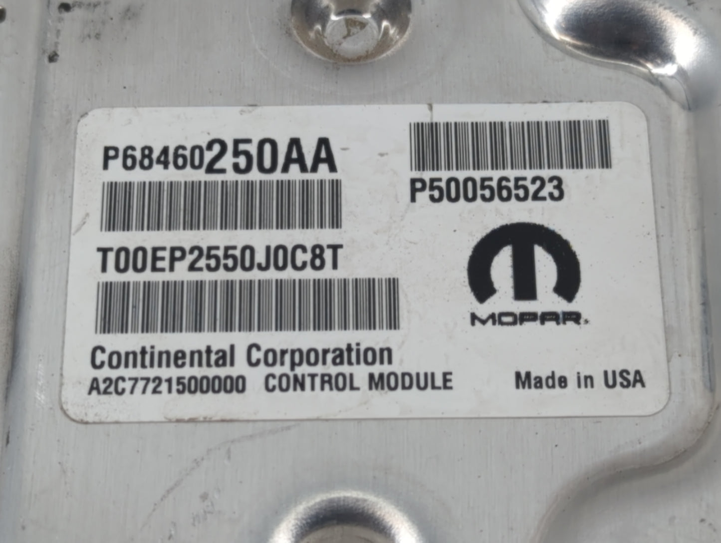 2021 Jeep Cherokee PCM Engine Control Computer ECU ECM PCU OEM P/N:P68460250AA Fits OEM Used Auto Parts - Oemusedautoparts1.