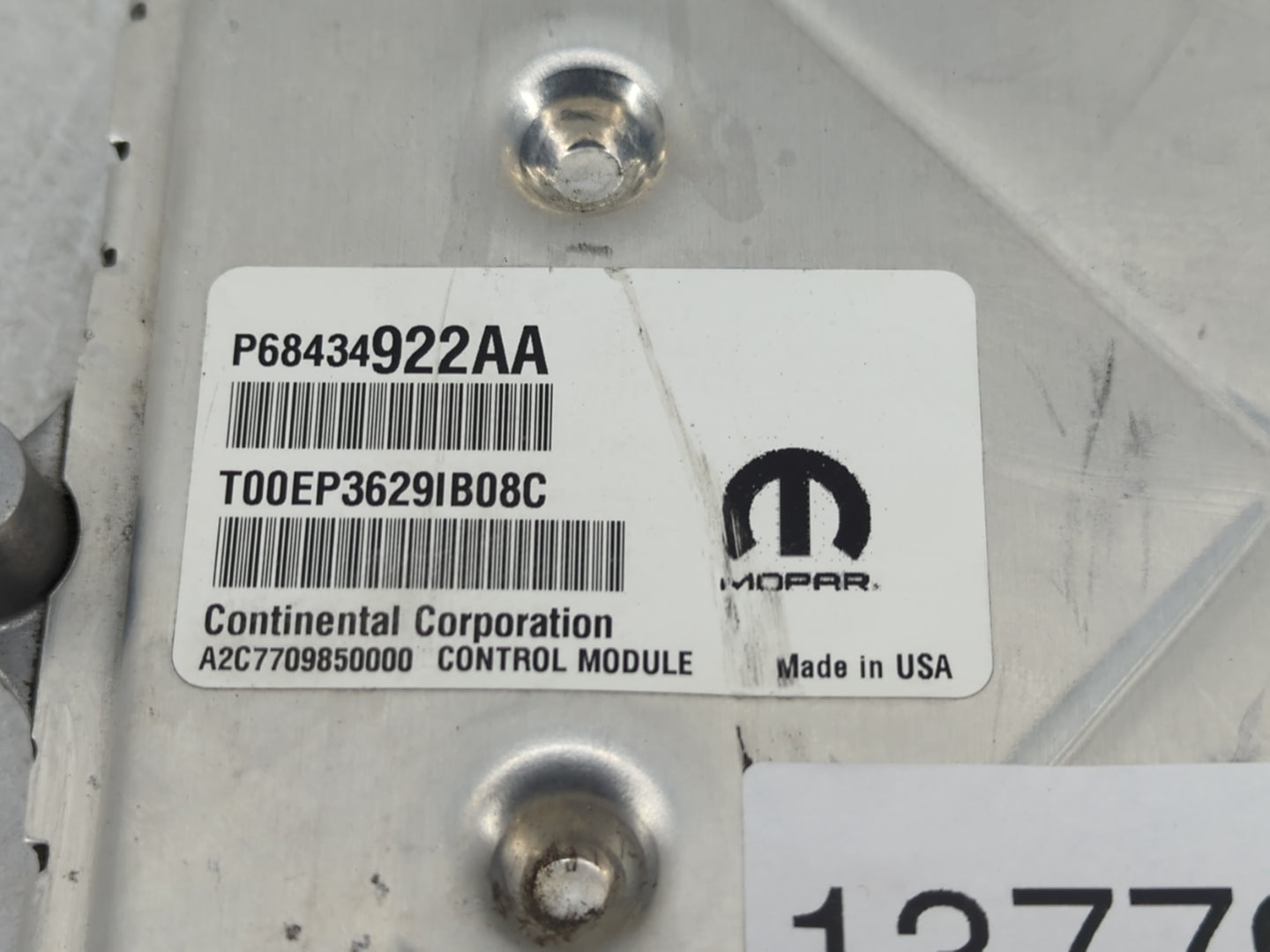 2019-2021 Jeep Cherokee PCM Engine Control Computer ECU ECM PCU OEM P/N:68434922AA Fits Fits 2019 2020 2021 2022 OEM Used Au