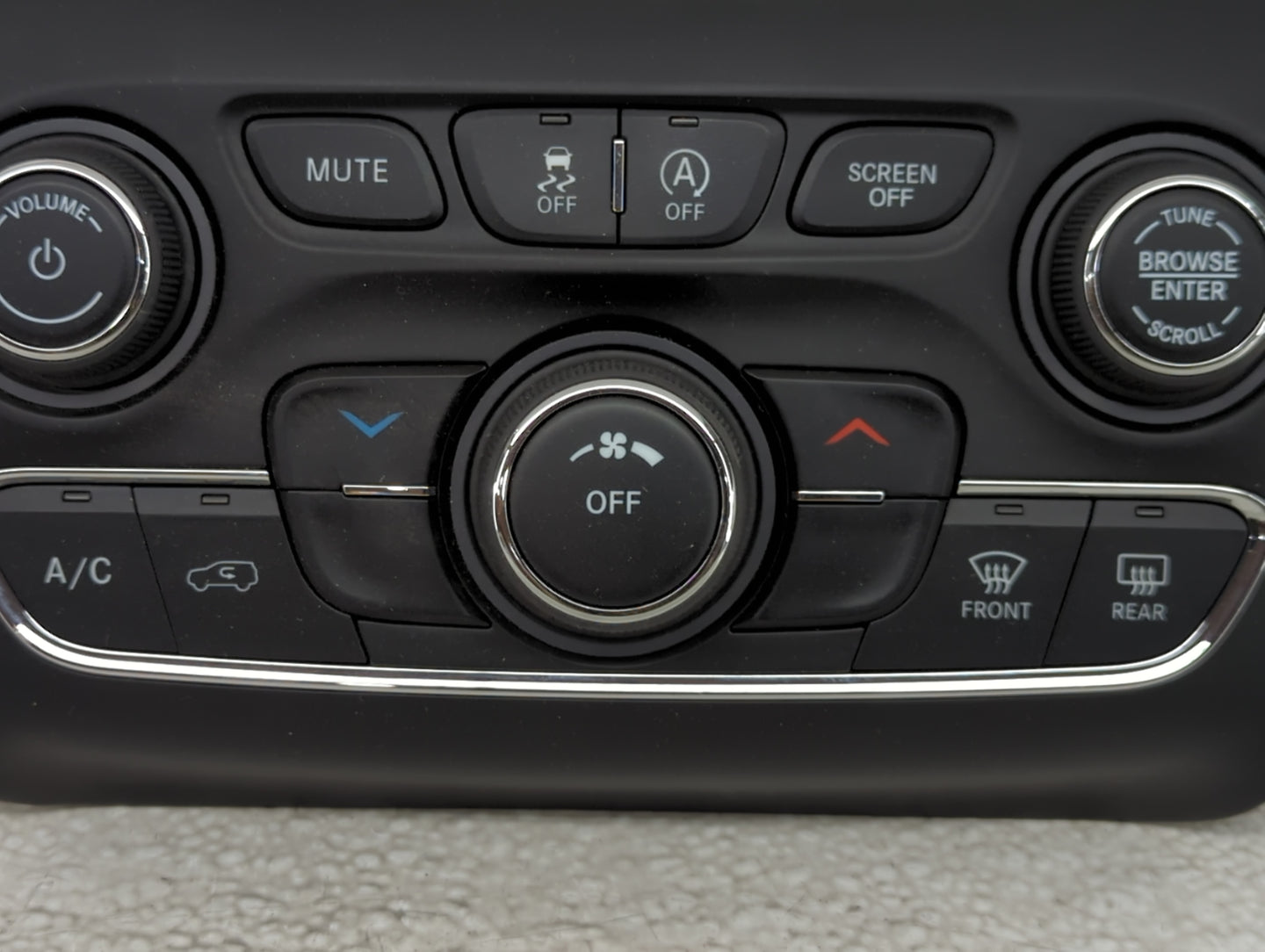 2019-2022 Jeep Cherokee Climate Control Module Temperature AC/Heater Replacement P/N:68285938AB 68285938AF Fits OEM Used Aut