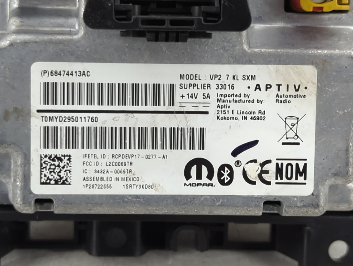 2021 Jeep Cherokee Information Display Screen - Oemusedautoparts1.com