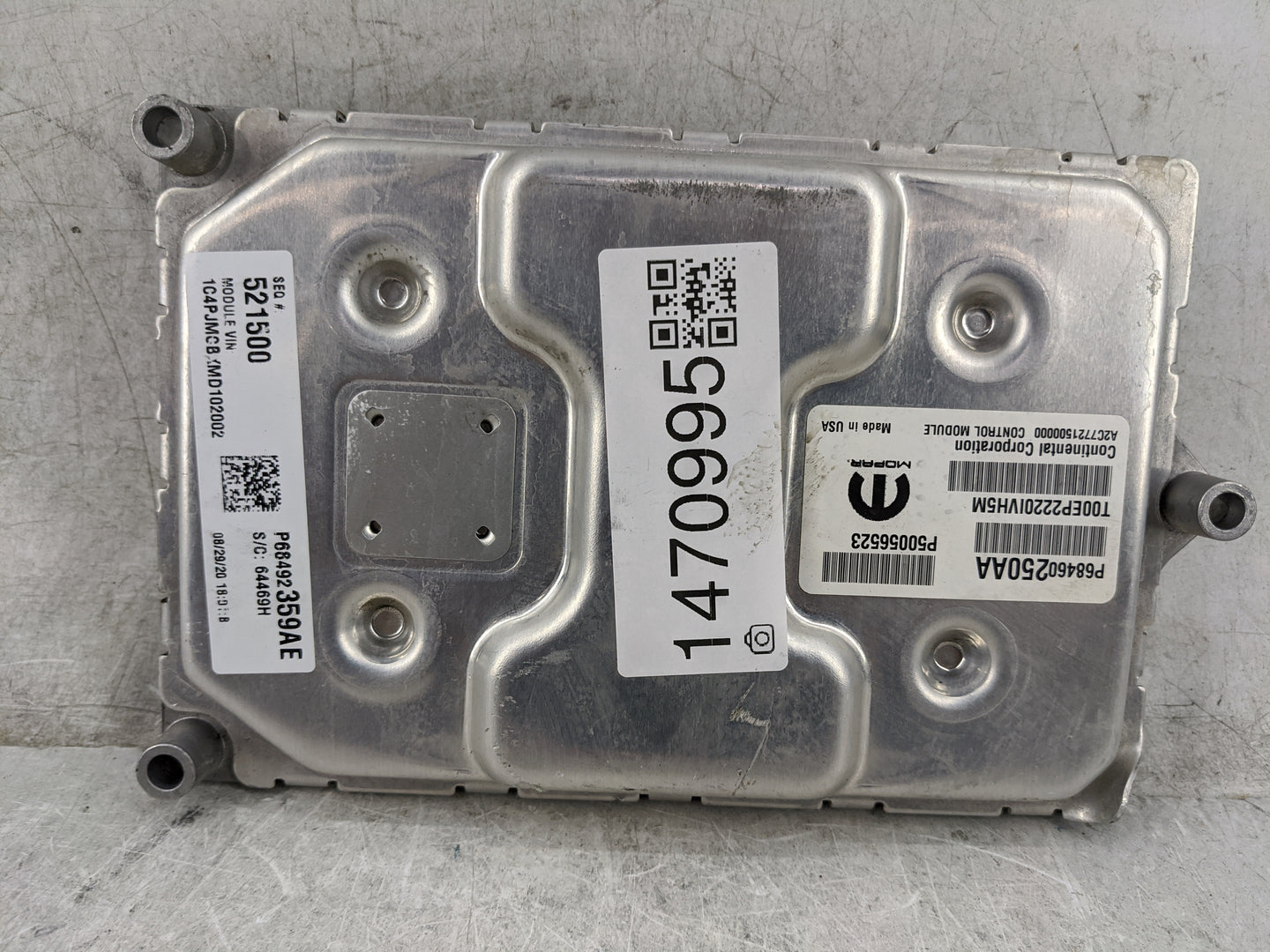 2021 Jeep Cherokee PCM Engine Control Computer ECU ECM PCU OEM P/N:P68492359AE P68460250AA, P50056523, T00EP22201VH5M Fits O