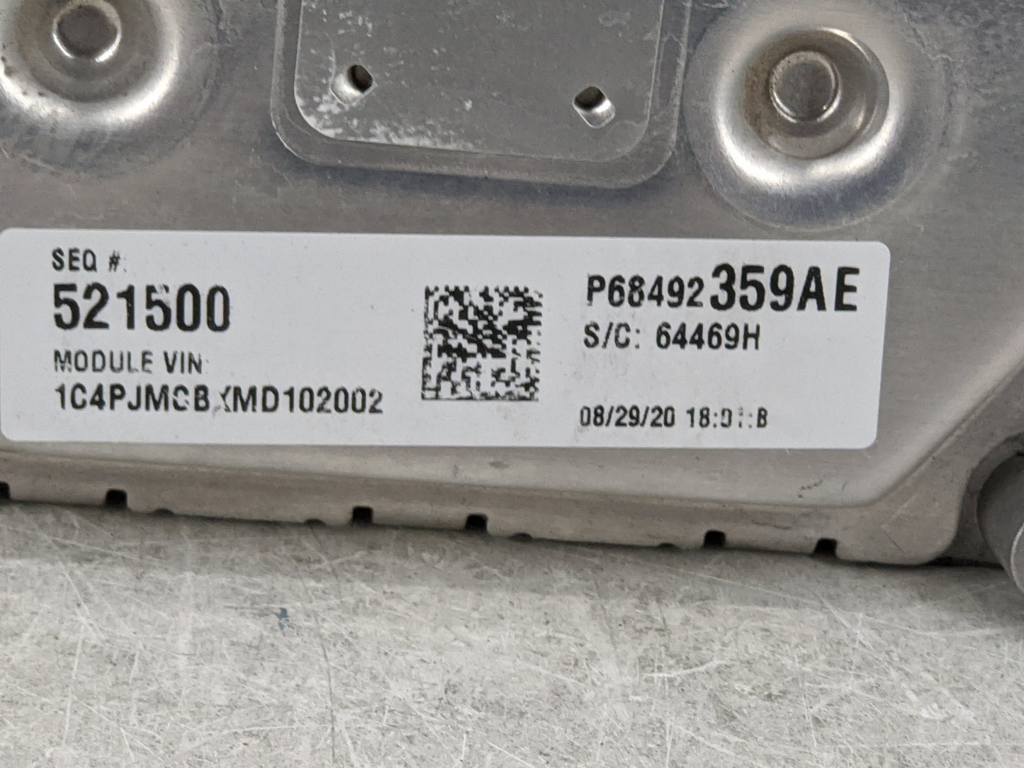2021 Jeep Cherokee PCM Engine Control Computer ECU ECM PCU OEM P/N:P68492359AE P68460250AA, P50056523, T00EP22201VH5M Fits O