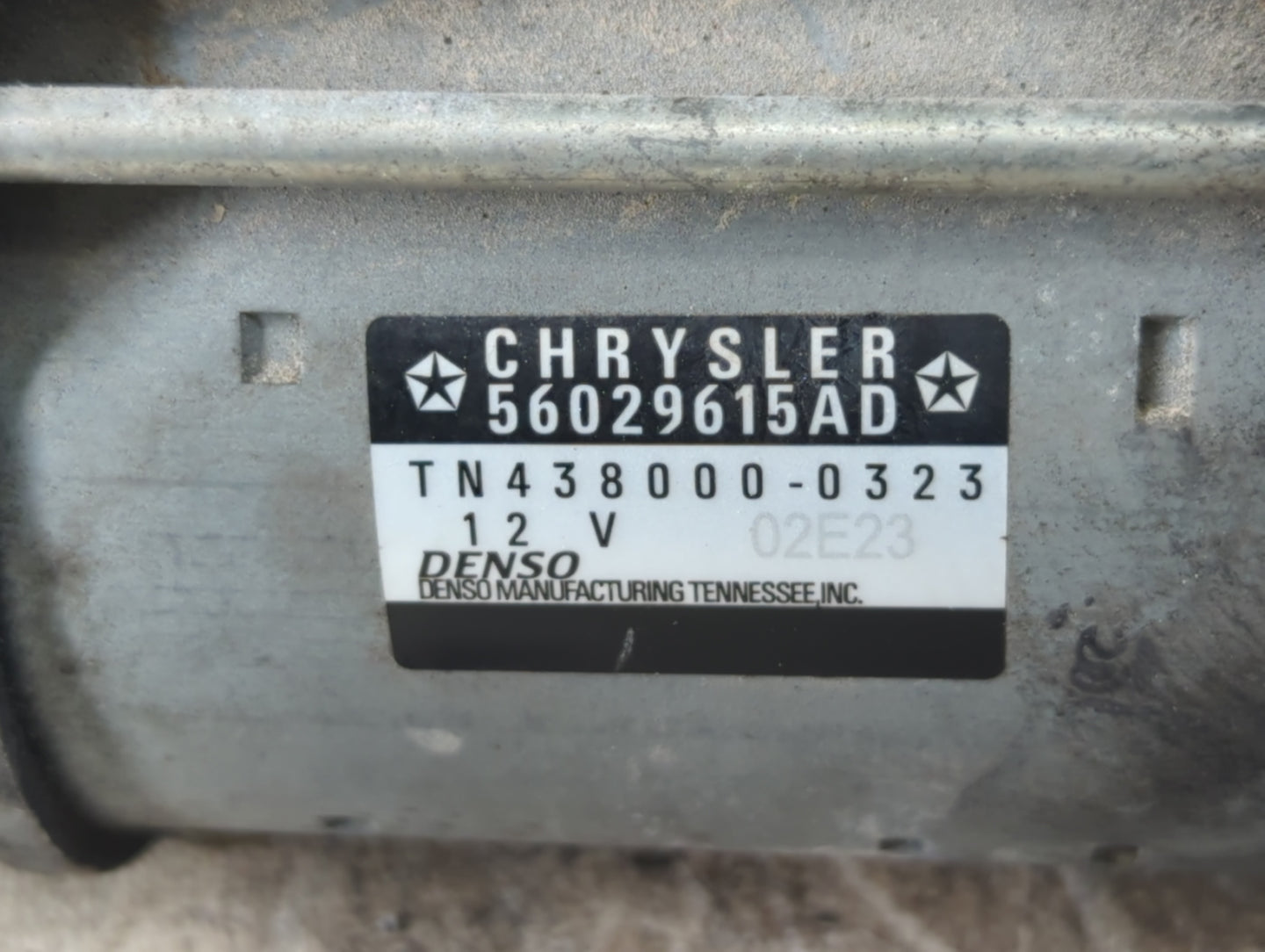 2015-2022 Jeep Cherokee Car Starter Motor Solenoid OEM P/N:TN438000-032 56029615AB Fits OEM Used Auto Parts - Oemusedautopar