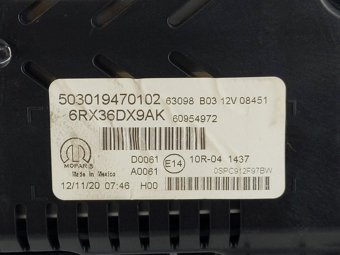 2021 Jeep Compass Instrument Cluster Speedometer Gauges P/N:6RX36DX9AK Fits OEM Used Auto Parts - Oemusedautoparts1.com