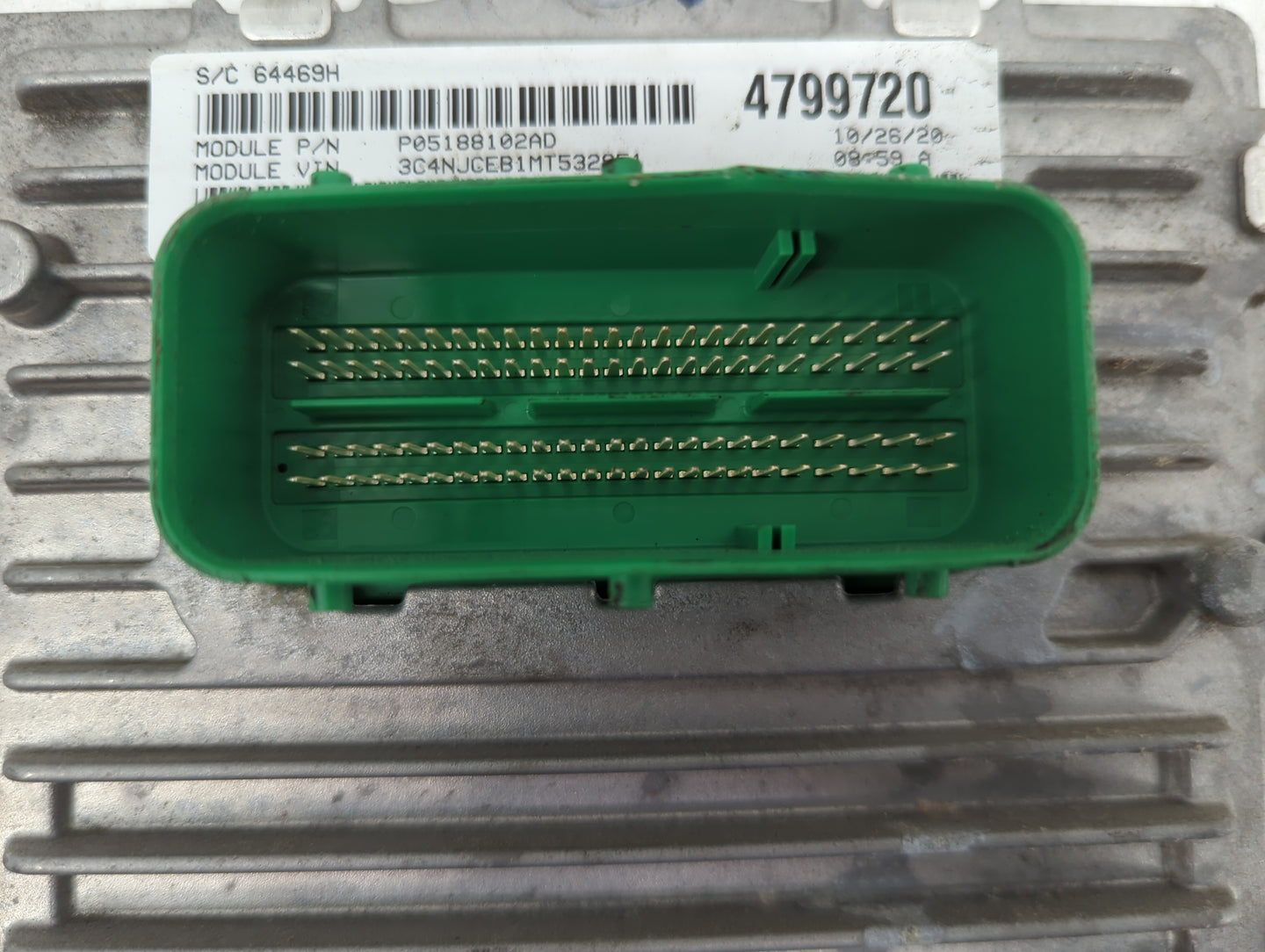 2021 Jeep Compass PCM Engine Control Computer ECU ECM PCU OEM P/N:P05188102AD 4799720, P68342095AA, P50053906, T00EP2780J38S