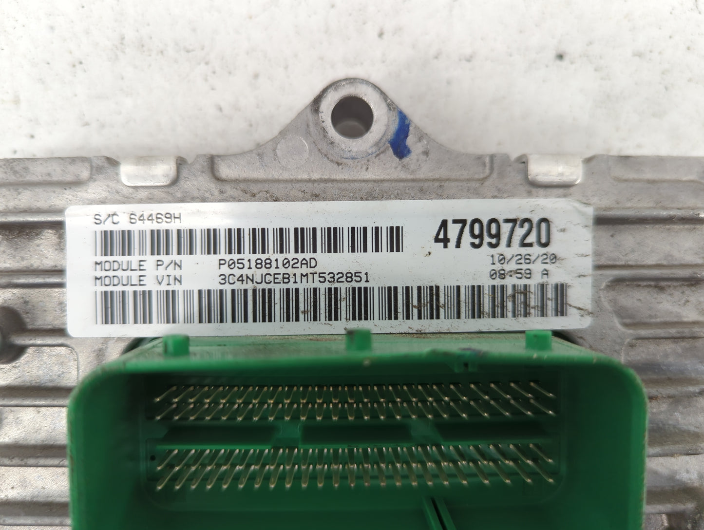 2021 Jeep Compass PCM Engine Control Computer ECU ECM PCU OEM P/N:P05188102AD 4799720, P68342095AA, P50053906, T00EP2780J38S
