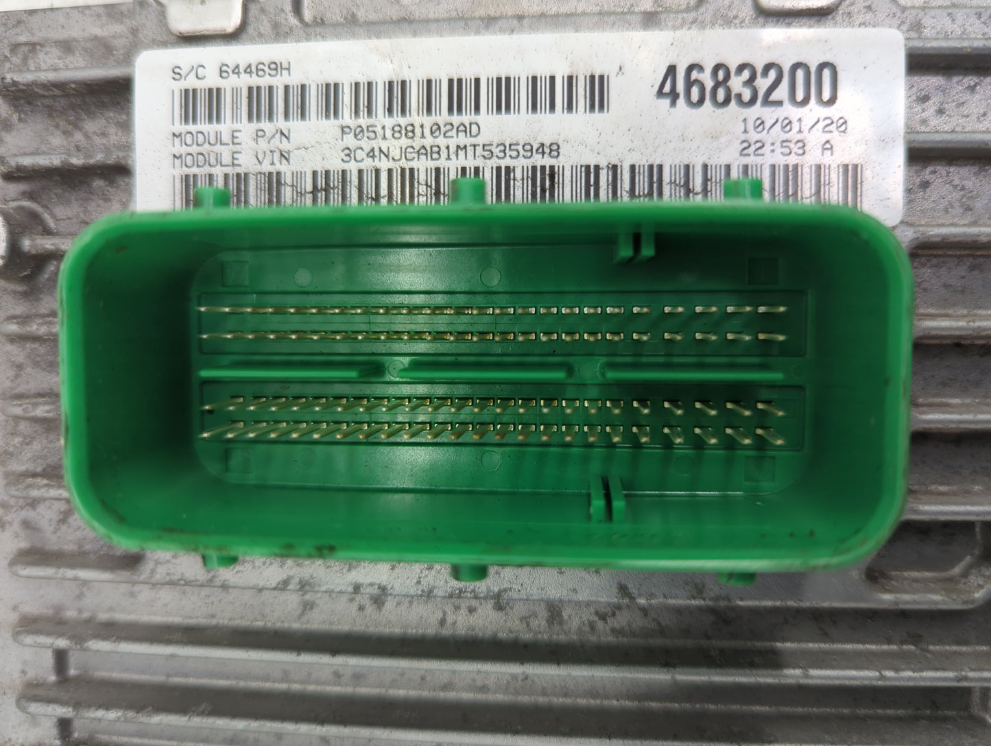 2021 Jeep Compass PCM Engine Control Computer ECU ECM PCU OEM P/N:P05188102AD P68342095AA, T00EP2590J0XVG, A2C76071200000 Fi