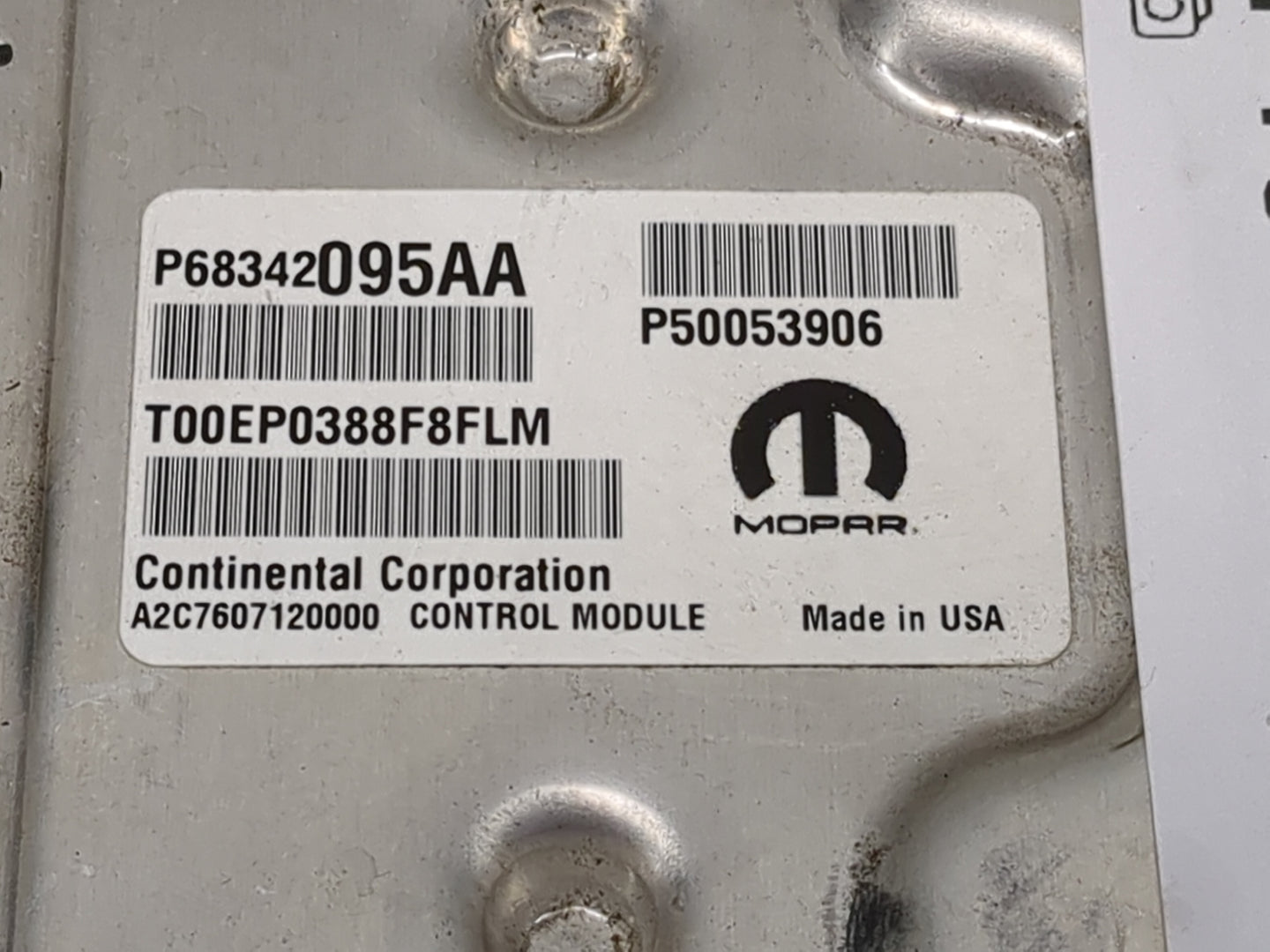 2021 Jeep Compass PCM Engine Control Computer ECU ECM PCU OEM P/N:P68342095AA P50053906, T00EP2060ITBH0, P05188101AD Fits OE