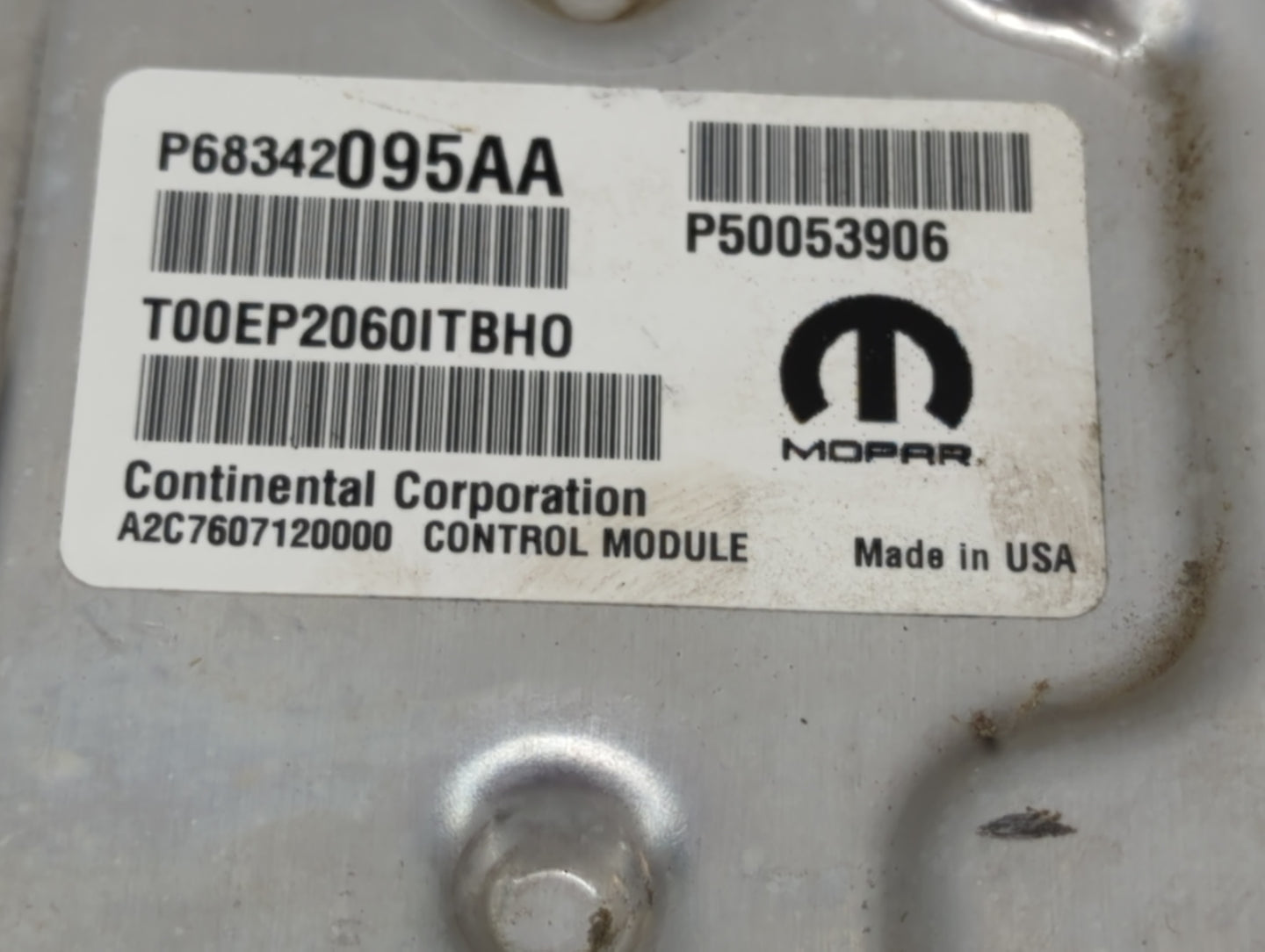 2021 Jeep Compass PCM Engine Control Computer ECU ECM PCU OEM P/N:P68342095AA P50053906, T00EP2060ITBH0, P05188101AD Fits OE