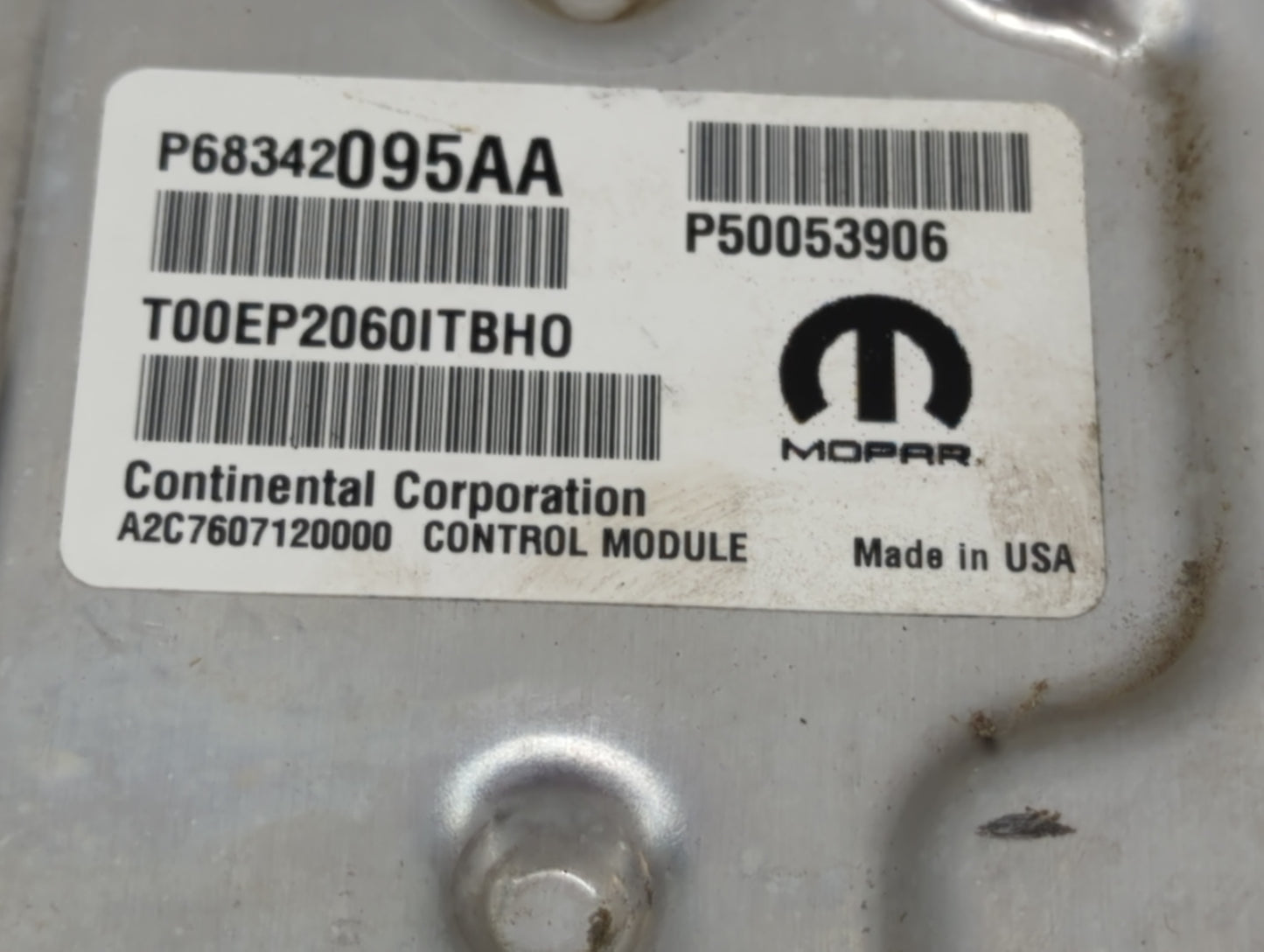 2021 Jeep Compass PCM Engine Control Computer ECU ECM PCU OEM P/N:P68342095AA P50053906, T00EP2060ITBH0, P05188101AD Fits OE