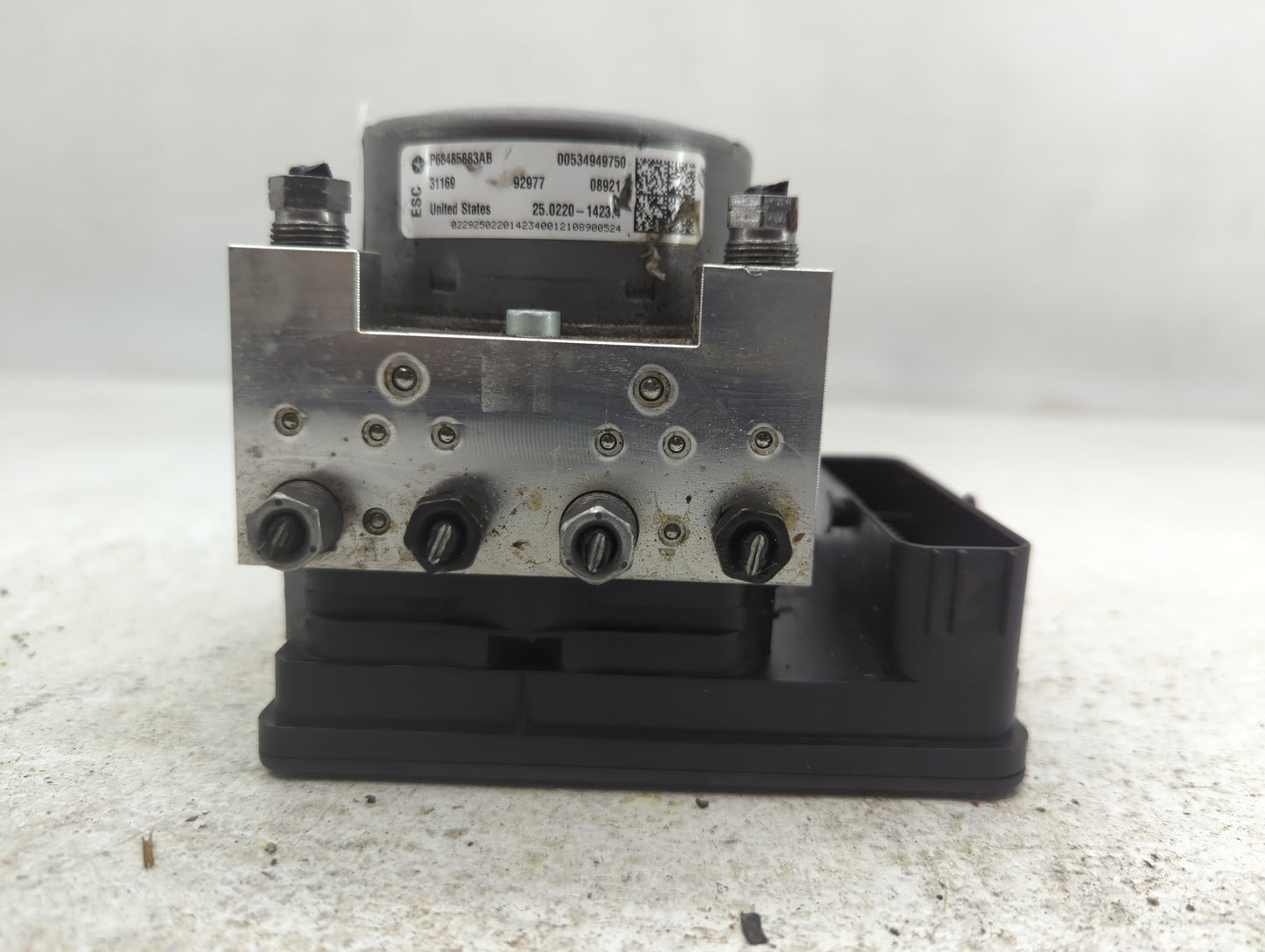 2021 Jeep Compass ABS Pump Control Module Replacement P/N:00534949750 P68485883AB Fits OEM Used Auto Parts - Oemusedautopart
