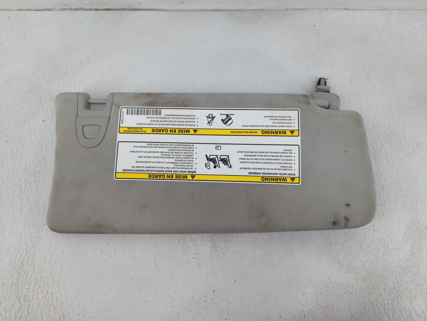 2021 Jeep Compass Sun Visor Shade Replacement Driver Left Mirror Fits OEM Used Auto Parts - Oemusedautoparts1.com