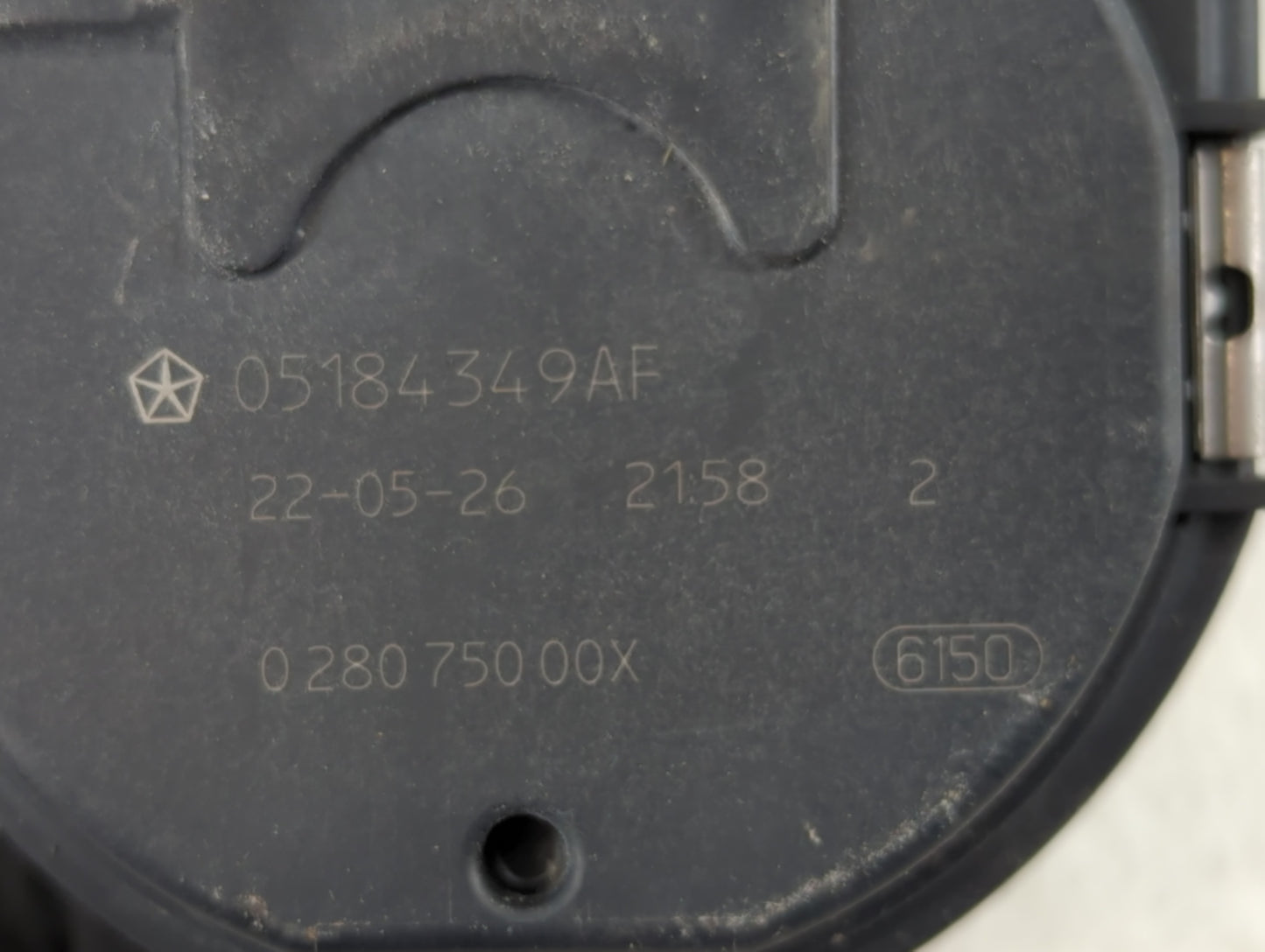 2011-2022 Jeep Grand Cherokee Throttle Body P/N:0 280 750 00X 05184349AF Fits OEM Used Auto Parts - Oemusedautoparts1.com