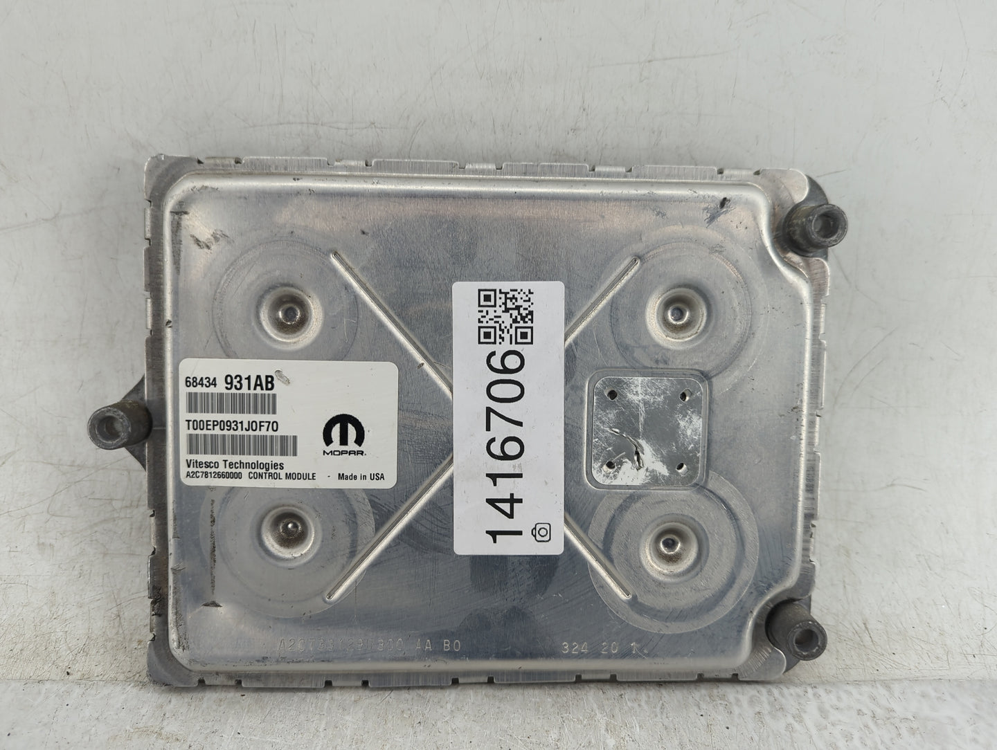 2020-2022 Jeep Grand Cherokee PCM Engine Control Computer ECU ECM PCU OEM P/N:68434931AB Fits Fits 2020 2021 2022 OEM Used A