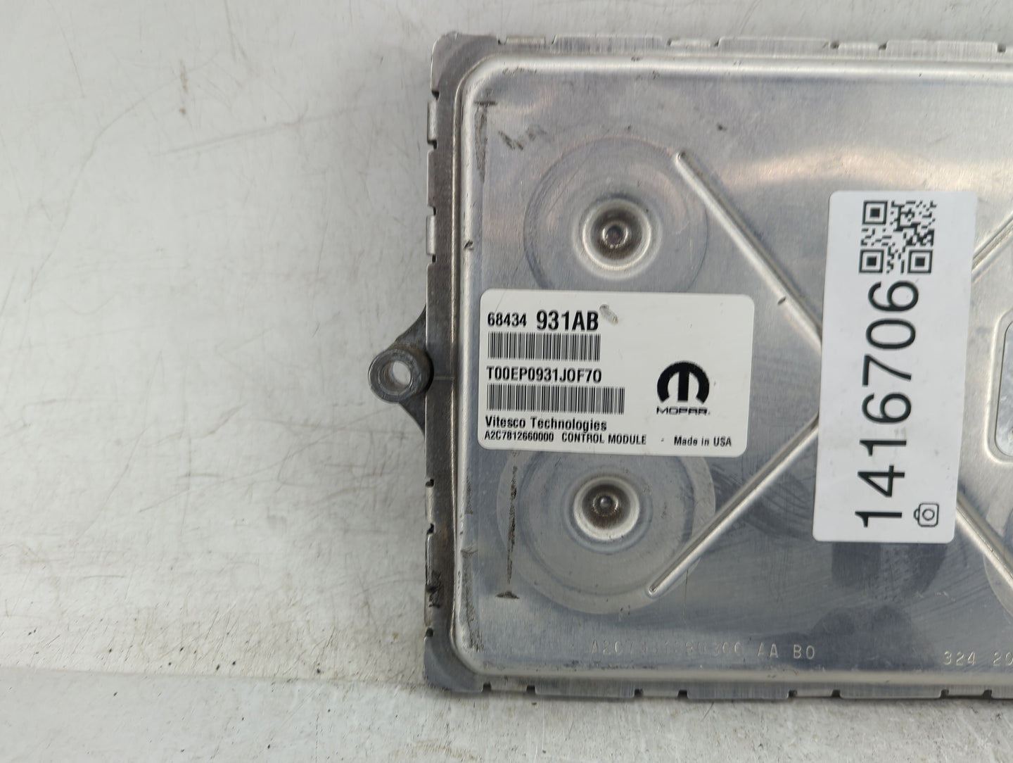 2020-2022 Jeep Grand Cherokee PCM Engine Control Computer ECU ECM PCU OEM P/N:68434931AB Fits Fits 2020 2021 2022 OEM Used A