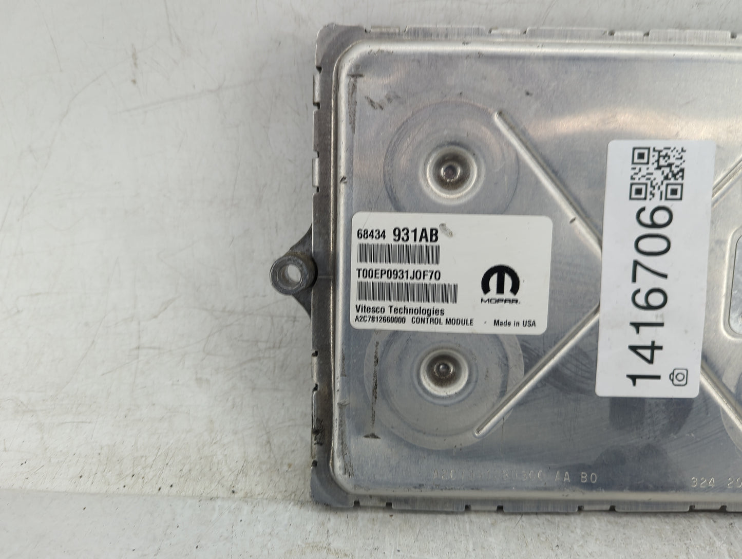 2020-2022 Jeep Grand Cherokee PCM Engine Control Computer ECU ECM PCU OEM P/N:68434931AB Fits Fits 2020 2021 2022 OEM Used A