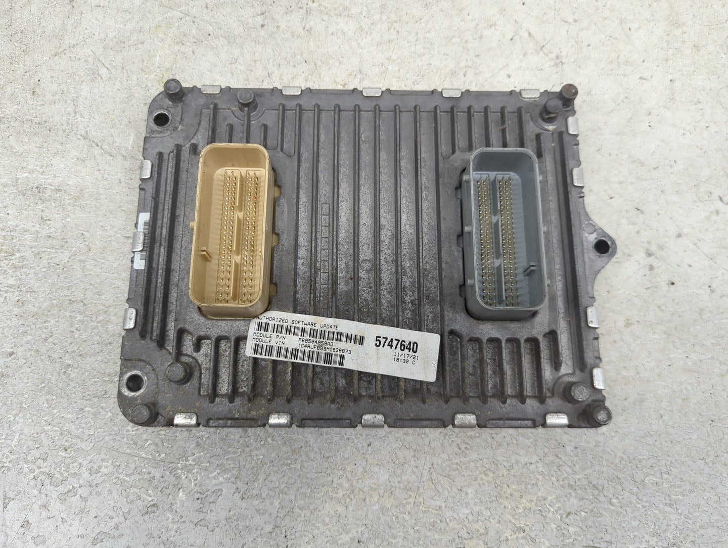 2020-2022 Jeep Grand Cherokee PCM Engine Control Computer ECU ECM PCU OEM P/N:P68504959AD 68434931AB Fits Fits 2020 2021 202