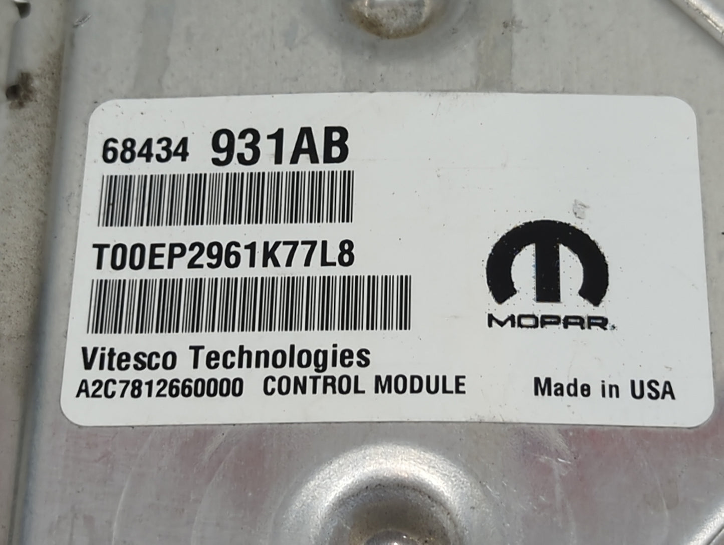 2020-2022 Jeep Grand Cherokee PCM Engine Control Computer ECU ECM PCU OEM P/N:P68504959AD 68434931AB Fits Fits 2020 2021 202