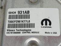 2020-2022 Jeep Grand Cherokee PCM Engine Control Computer ECU ECM PCU OEM P/N:P68504959AD 68434931AB Fits Fits 2020 2021 202