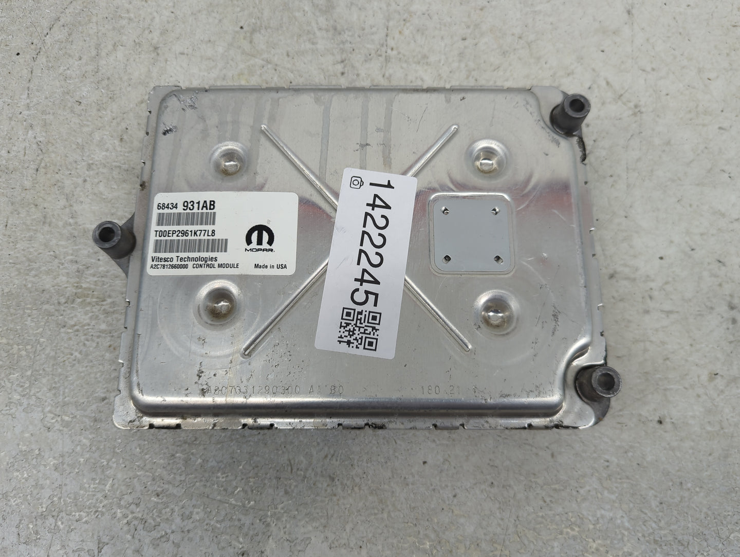 2020-2022 Jeep Grand Cherokee PCM Engine Control Computer ECU ECM PCU OEM P/N:P68504959AD 68434931AB Fits Fits 2020 2021 202
