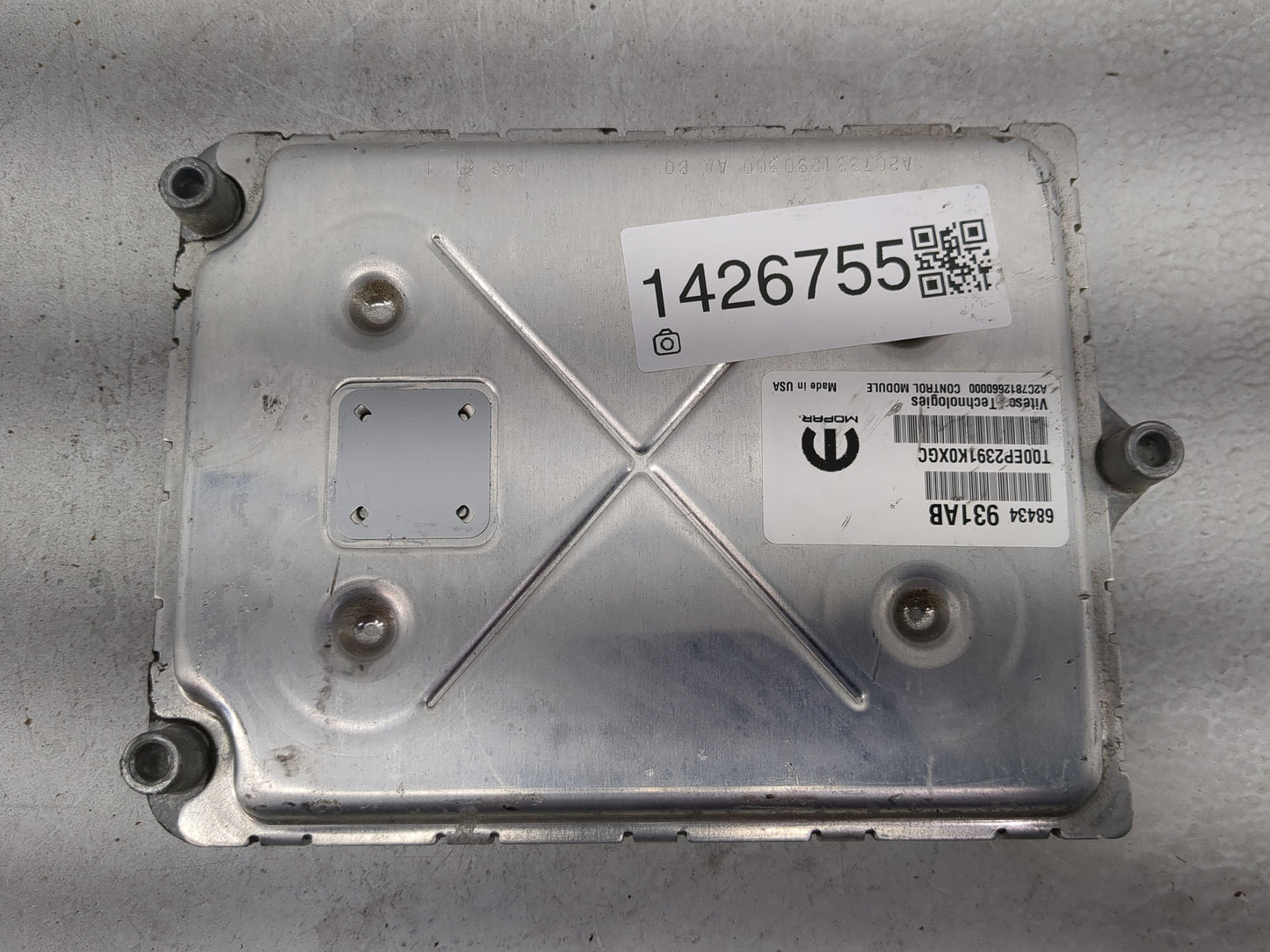 2020-2022 Jeep Grand Cherokee PCM Engine Control Computer ECU ECM PCU OEM P/N:P68504959AD A2C73312800 Fits Fits 2020 2021 20