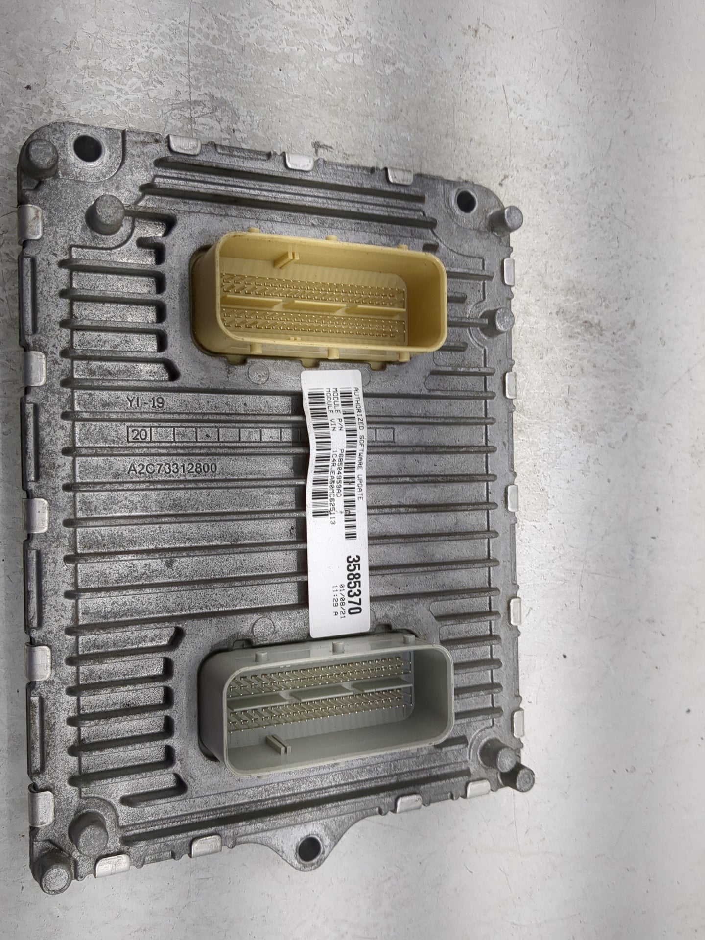 2020-2022 Jeep Grand Cherokee PCM Engine Control Computer ECU ECM PCU OEM P/N:68434931AA T00EP3540JDZJM Fits Fits 2020 2021 