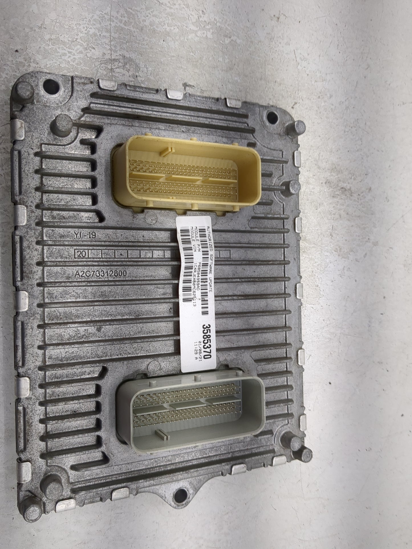 2020-2022 Jeep Grand Cherokee PCM Engine Control Computer ECU ECM PCU OEM P/N:68434931AA T00EP3540JDZJM Fits Fits 2020 2021 
