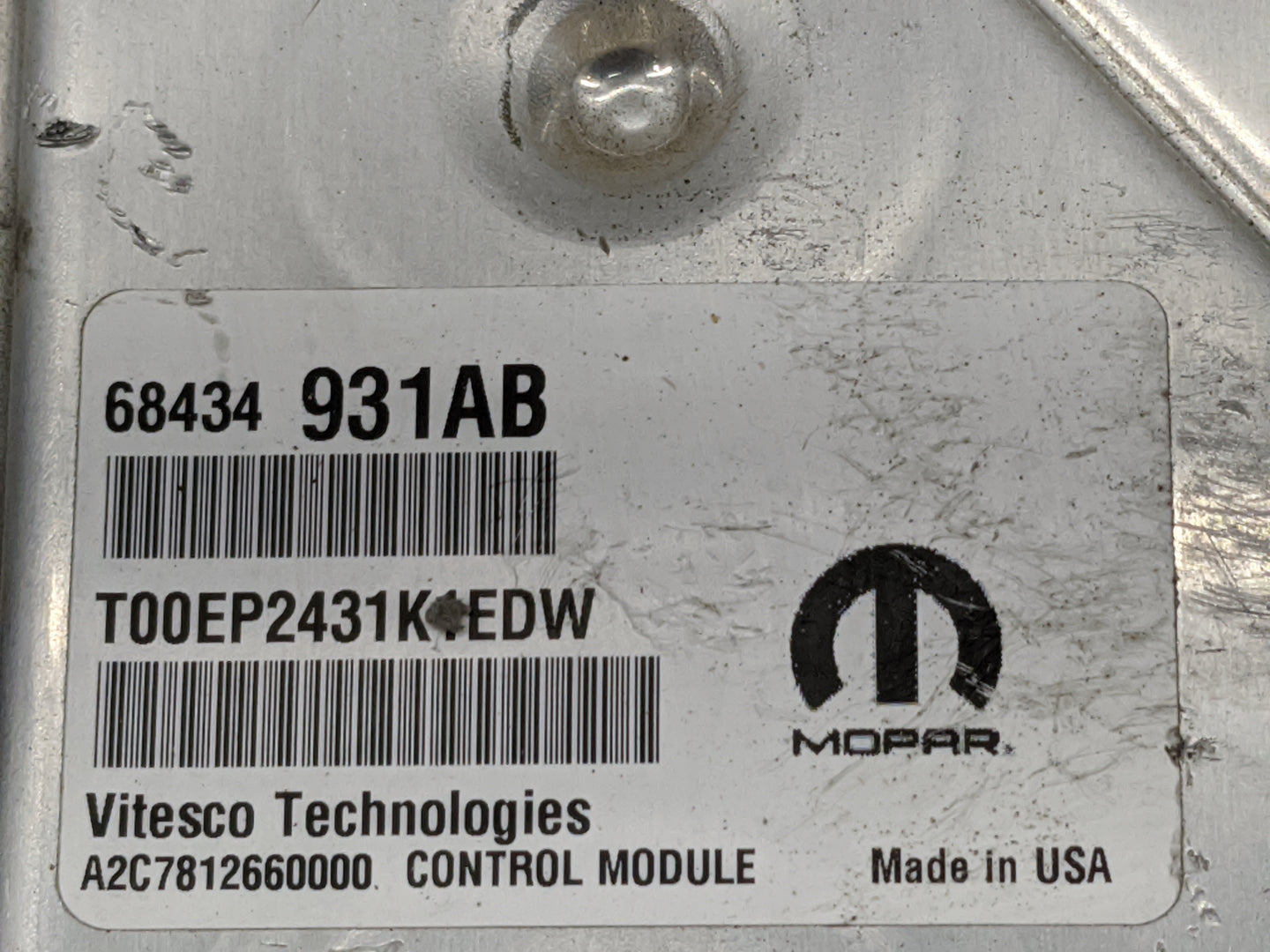 2020-2022 Jeep Grand Cherokee PCM Engine Control Computer ECU ECM PCU OEM P/N:68434931AB T00EP2431KEDW Fits Fits 2020 2021 2