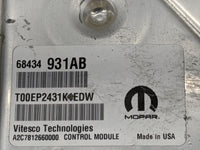 2020-2022 Jeep Grand Cherokee PCM Engine Control Computer ECU ECM PCU OEM P/N:68434931AB T00EP2431KEDW Fits Fits 2020 2021 2