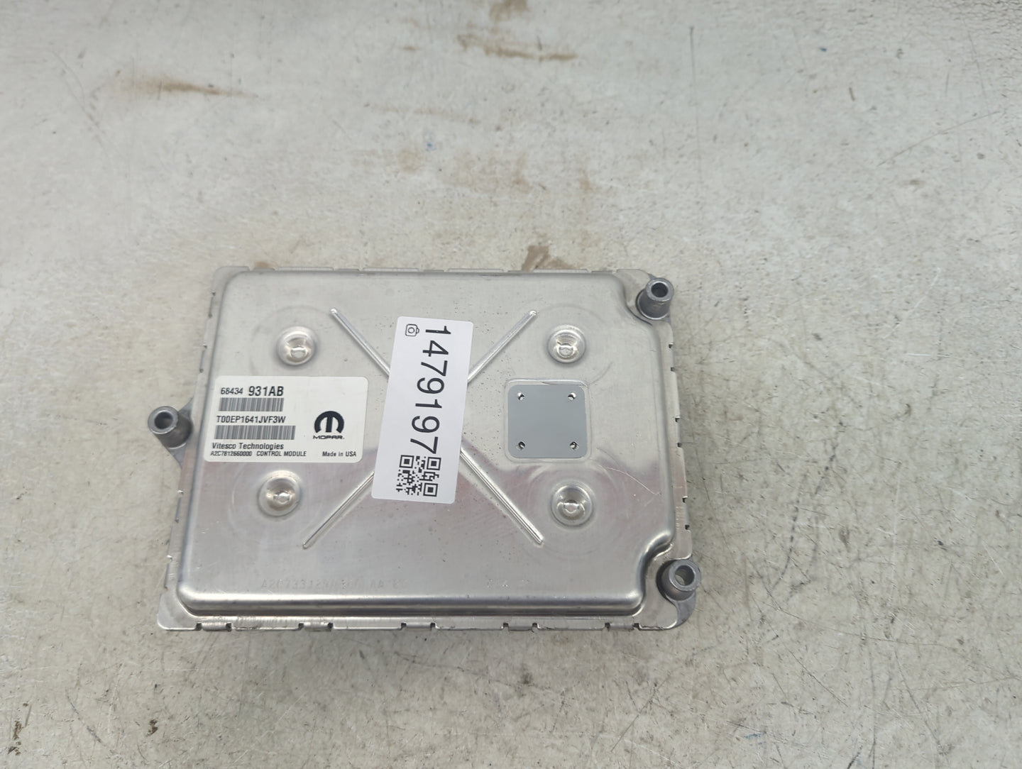2020-2022 Jeep Grand Cherokee PCM Engine Control Computer ECU ECM PCU OEM P/N:68434931AB T00EP1641JVF3W Fits Fits 2020 2021 