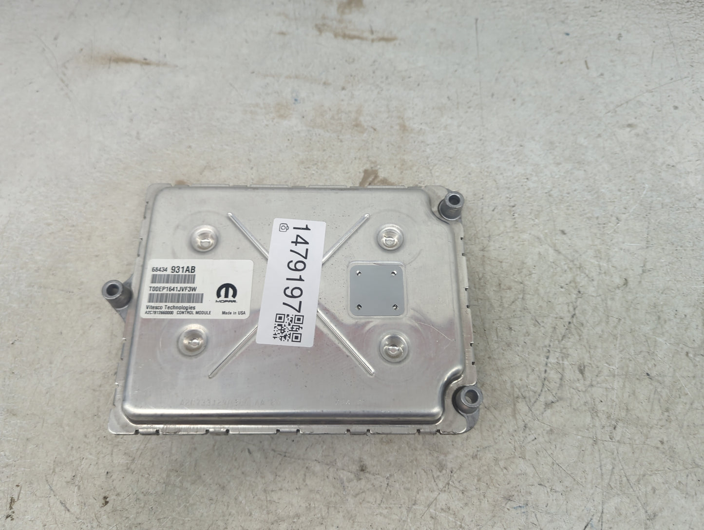 2020-2022 Jeep Grand Cherokee PCM Engine Control Computer ECU ECM PCU OEM P/N:68434931AB T00EP1641JVF3W Fits Fits 2020 2021 
