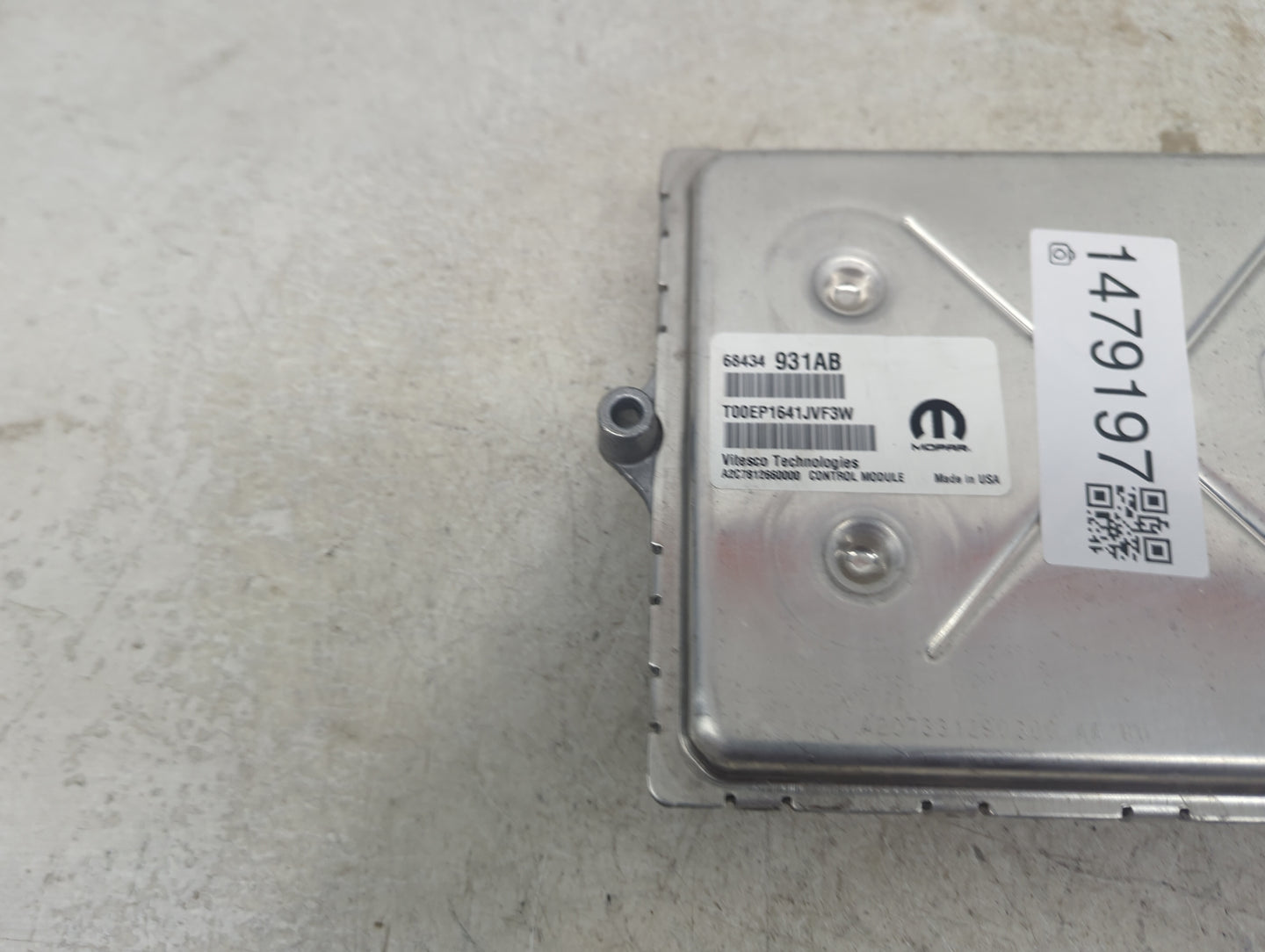 2020-2022 Jeep Grand Cherokee PCM Engine Control Computer ECU ECM PCU OEM P/N:68434931AB T00EP1641JVF3W Fits Fits 2020 2021 