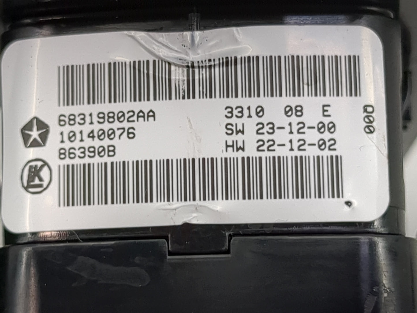 2016-2022 Jeep Grand Cherokee Master Power Window Switch Replacement Driver Side Left P/N:68319802AA 10140076 Fits OEM Used 