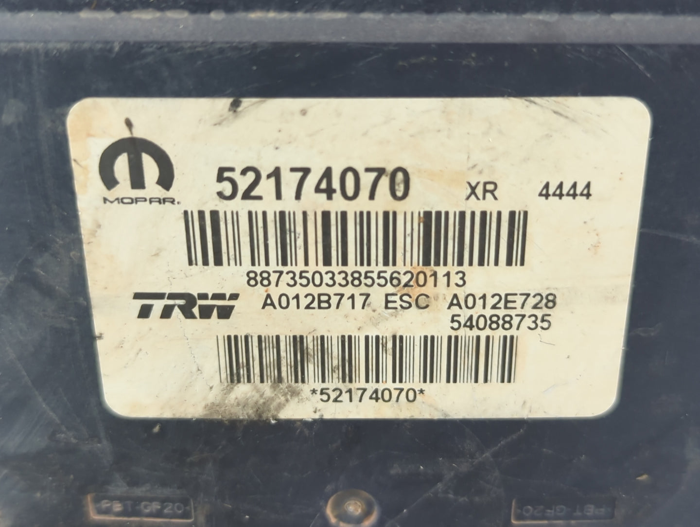 2020-2021 Jeep Renegade ABS Pump Control Module Replacement P/N:52174070 Fits Fits 2020 2021 OEM Used Auto Parts - Oemusedau