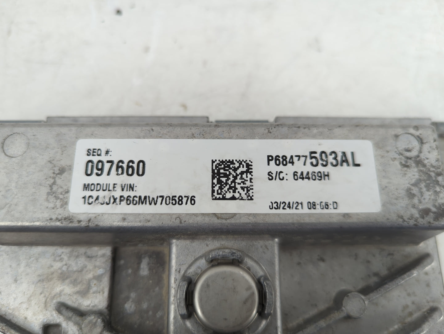 2021 Jeep Wrangler PCM Engine Control Computer ECU ECM PCU OEM P/N:P68477593AL 68403898AD, A2C7813740000 Fits OEM Used Auto 